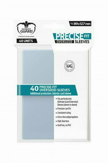 Ultimate Guard Präzise Passform Oversized Kartenhüllen Standardgröße 40Stück Klare