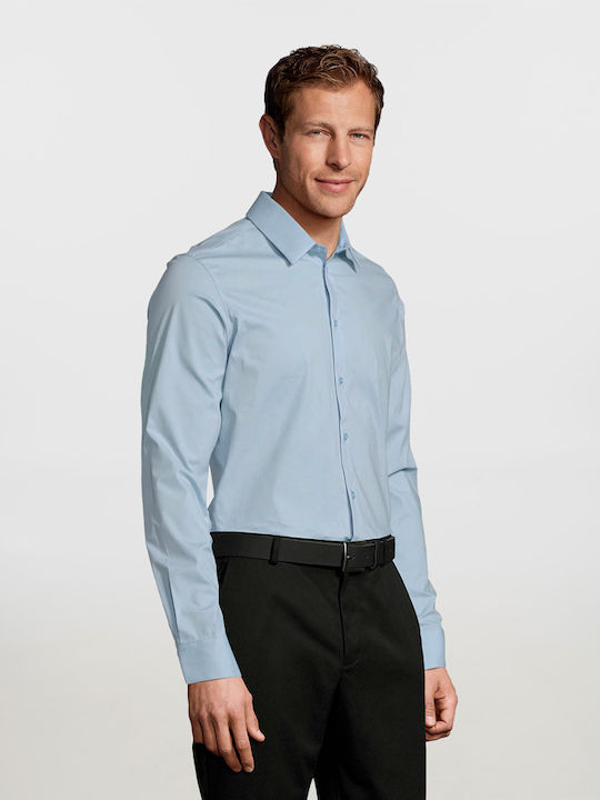 Sol's Blake Men Herren Langarm Hemd Arbeit Hellblau Sol's Blake Men Herren Langarm Hemd Arbeit Hellblau