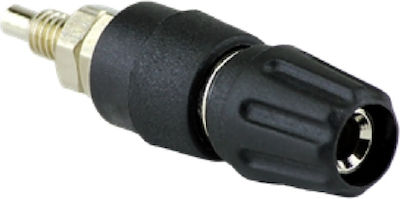 Banana Plug Contact (Panel, Insulated) Black