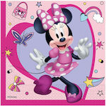 Хартиени салфетки Minnie Розов 33x33см. 20бр