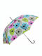 Vogue Automatic Umbrella with Walking Stick Multicolour