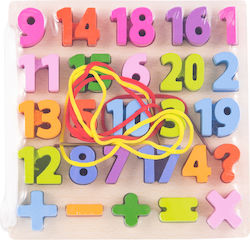 Lemnos Puzzle pentru Copii cu Îmbinări Numere pentru 3+ ani+ Ani 26buc Spring