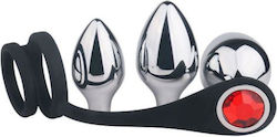 Toyz4lovers Pleasure Bully Cock Ring Cock Silicon cu Ineluri pentru penis Negru