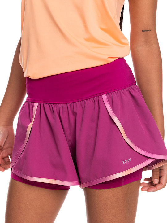 Roxy Women's High-waisted Sporty Shorts Purple