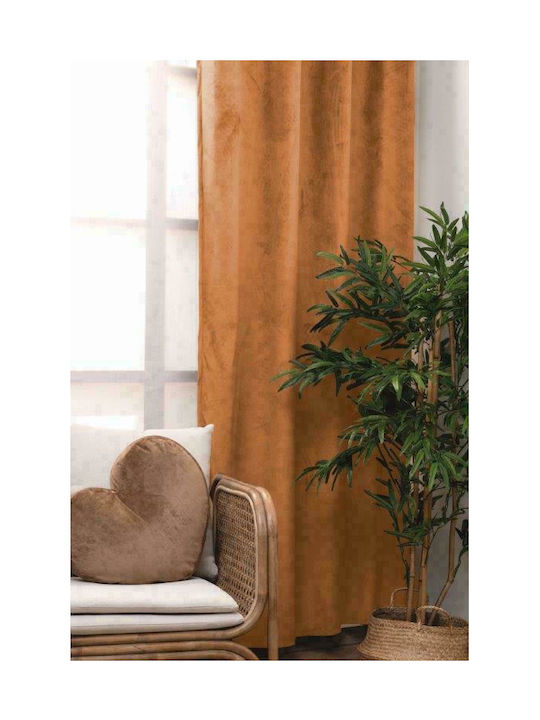 Palamaiki Grommet Curtain Cyril Gold 140x260cm