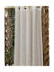 Palamaiki Curtain with Grommets BN21 Ecru 140x260cm