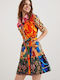 Desigual Semizie Avinyon Sommer Mini Hemdkleid Kleid