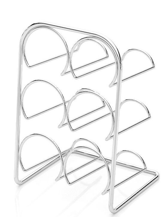 Tekno-Tel Tabletop Metallic Silver Bottle Holder MG026CH