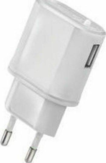 Celly Ladegerät ohne Kabel mit USB-A Anschluss Weißs (411.712244)