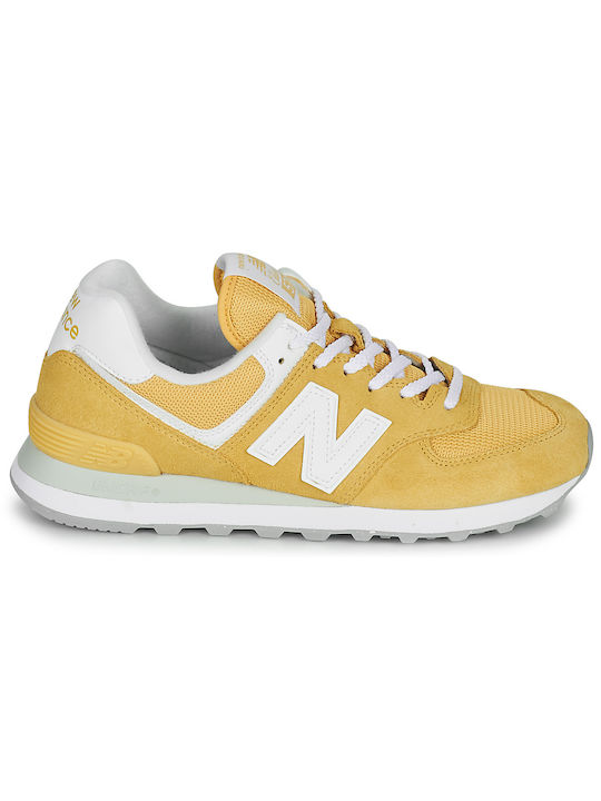New Balance 574 Γυναικεία Sneakers Κίτρινα