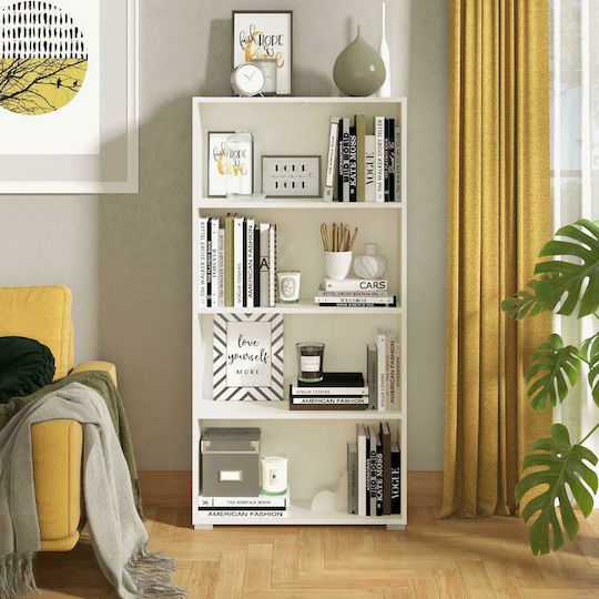 Bibliotecă Tomar Albă 70x24.5x142cm