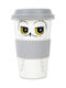 Half Moon Bay Hedwig Owl Cană Ceramică cu Capac Albă 475ml