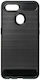 Forcell Carbon Back Cover Silicon Negru (OPPO A15, A15s)