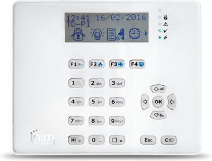 Inim Tastatură de control acces securitate cu ecran în Alb Culoare AIR2ARIA/WB