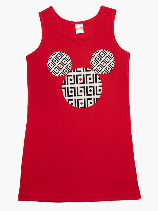 Minerva Kids' Nightgown Summer Red Oh La La