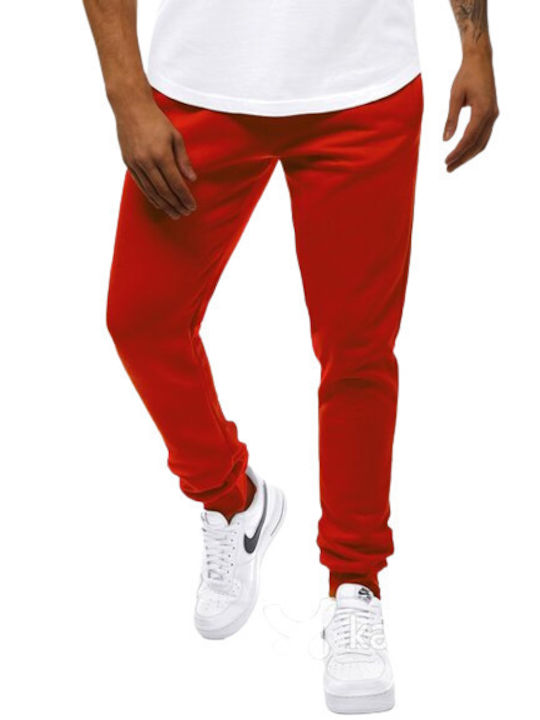 Bodymove Παντελόνι Φόρμας με Λάστιχο Κόκκινο