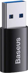 Baseus Ingenuity Konverter USB-A männlich zu USB-C weiblich Schwarz