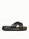 Women's Flat Sandals Flatforms in Black Color