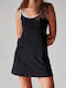Blu4u Γυναικείο Κοντό Φόρεμα Παραλίας Μαύρο
