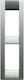 Vimar Classica Vertical Switch Frame 2-Slots Silver 16782.36