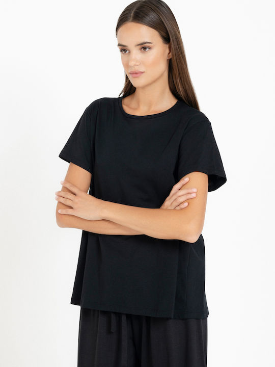 Philosophy Wear Femeie Tricou Negru