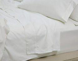 Blanc de Blanc MK Solid Hotel Sheet White Semi-...