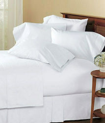 Blanc de Blanc MK Solid Hotel Sheet White Singl...