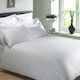 Blanc de Blanc MK Satin Stripe Hotel Sheet Whit...
