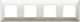 Vimar Plana Horizontal Switch Frame 4-Slots Sil...