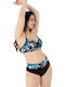 Bikini Slip Hohe Taille Schwarz