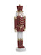Inart Nutcracker de Crăciun din Polirosină Înălțime 30cm.