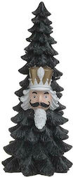 Triangular Christmas Decorative Tree 26cm Black 2 Pieces