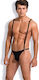 Sunspice Lingerie Men Bikini with Elastic Braces Black
