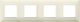 Vimar Plana Horizontal Switch Frame 4-Slots Bei...