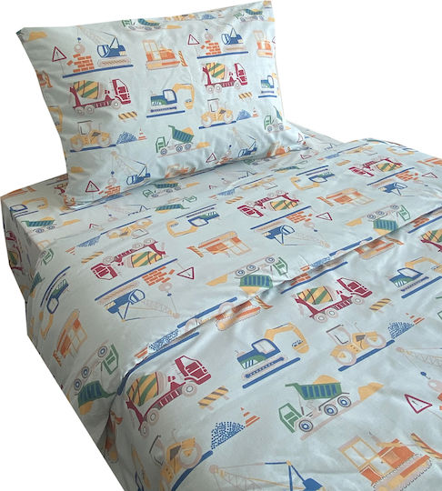 Astron Italy Set Cearceaf Pentru Copii Simplu Multicolor
