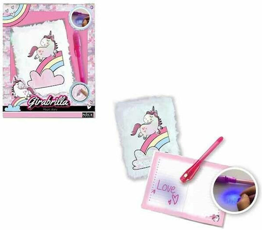 Graffiti Magic Unicorn Тетрадка A5 На райета Бял