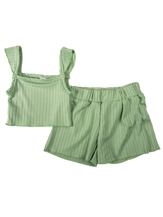 Gang Kids Set with Shorts Summer 2pcs Green