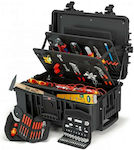 Knipex 00 21 37 Werkzeugkoffer mit 63 Werkzeugsatz für Elektriker