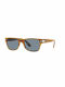 Persol Men's Sunglasses with Brown Tartaruga Plastic Frame and Blue Lens PO3288S 960/56