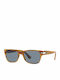 Persol Men's Sunglasses with Brown Tartaruga Plastic Frame and Blue Lens PO3288S 960/56