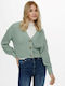 Only Women's Knitted Cardigan with Buttons Mint