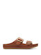 Clarks Brookleigh Women's Flat Sandals Anatomic in Tabac Brown Color