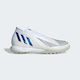 Adidas Predator Edge.1 TF Χαμηλά Ποδοσφαιρικά Παπούτσια με Σχάρα Λευκά