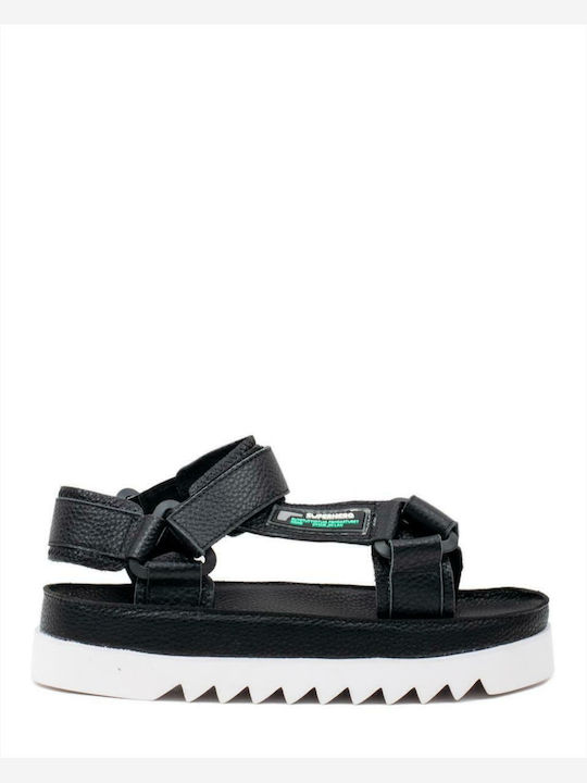 Favela Maven Sandale Din Piele Negre