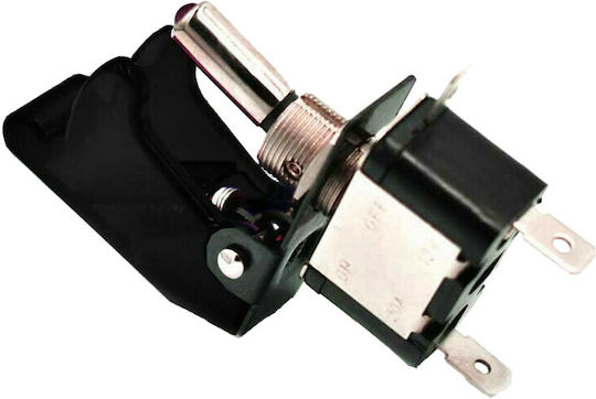 Carner Car On/Off Switch Single Aircraft Type 12V-24V Universal Black