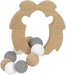 Bam Bam Λιοντάρι Teething Ring made of Wood for 3 m+ 1pcs