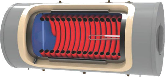 ILIOsak Boiler Ηλιακού 200lt Glass Αντλίας Θερμότητας Τριπλής Ενέργειας