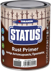 Thrakon Status Rust Primer Γκρι Suitable for Metal 0.75lt Thrakon Status Rust Primer Γκρι Suitable for Metal 0.75lt