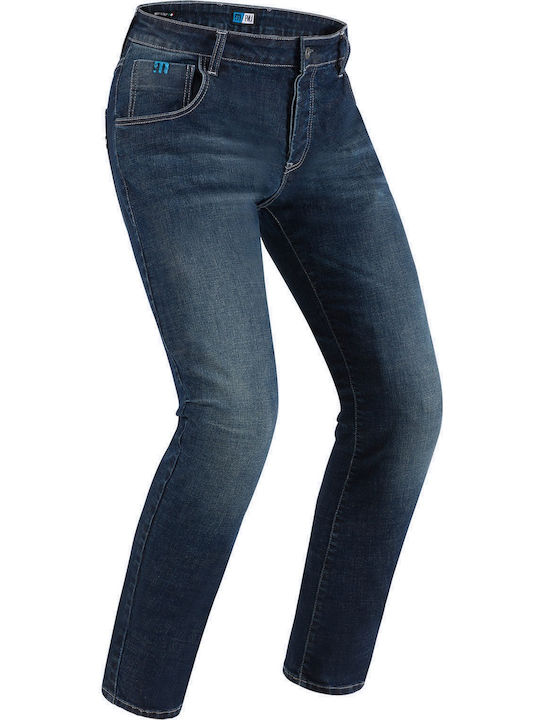 PMJ New Rider Twaron Jeans Denim Ανδρικό Παντελόνι Μηχανής 4 Εποχών Μπλε
