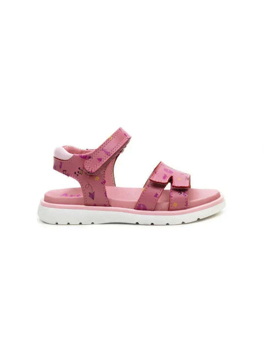 Children's leather sandals Arties Girl Pink